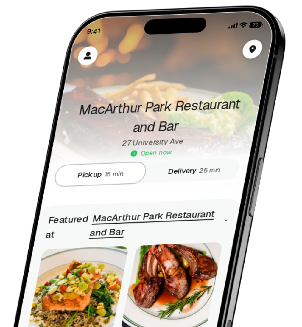 MacArthur Park Restaurant and Bar app preview