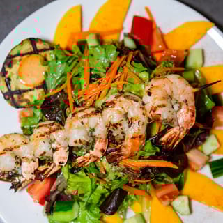 Grilled Prawn & Avocado Salad